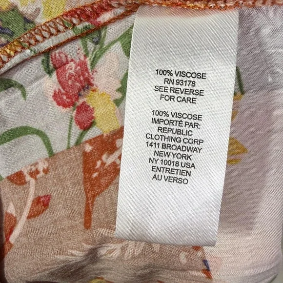 T Tahari Skirt Small Medium Multi Floral Patchwork Tiered Maxi Boho A-Line - Picture 12 of 13